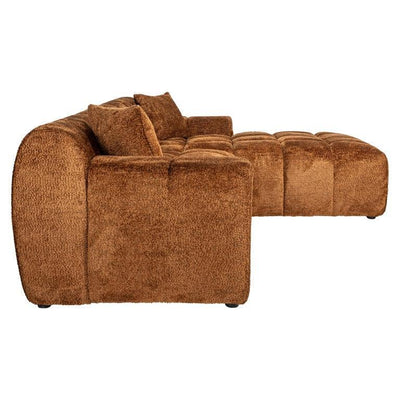 Richmond Interiors Ecksofa Cube 3 Sitzer mit Lounge rechts | Cinnamon