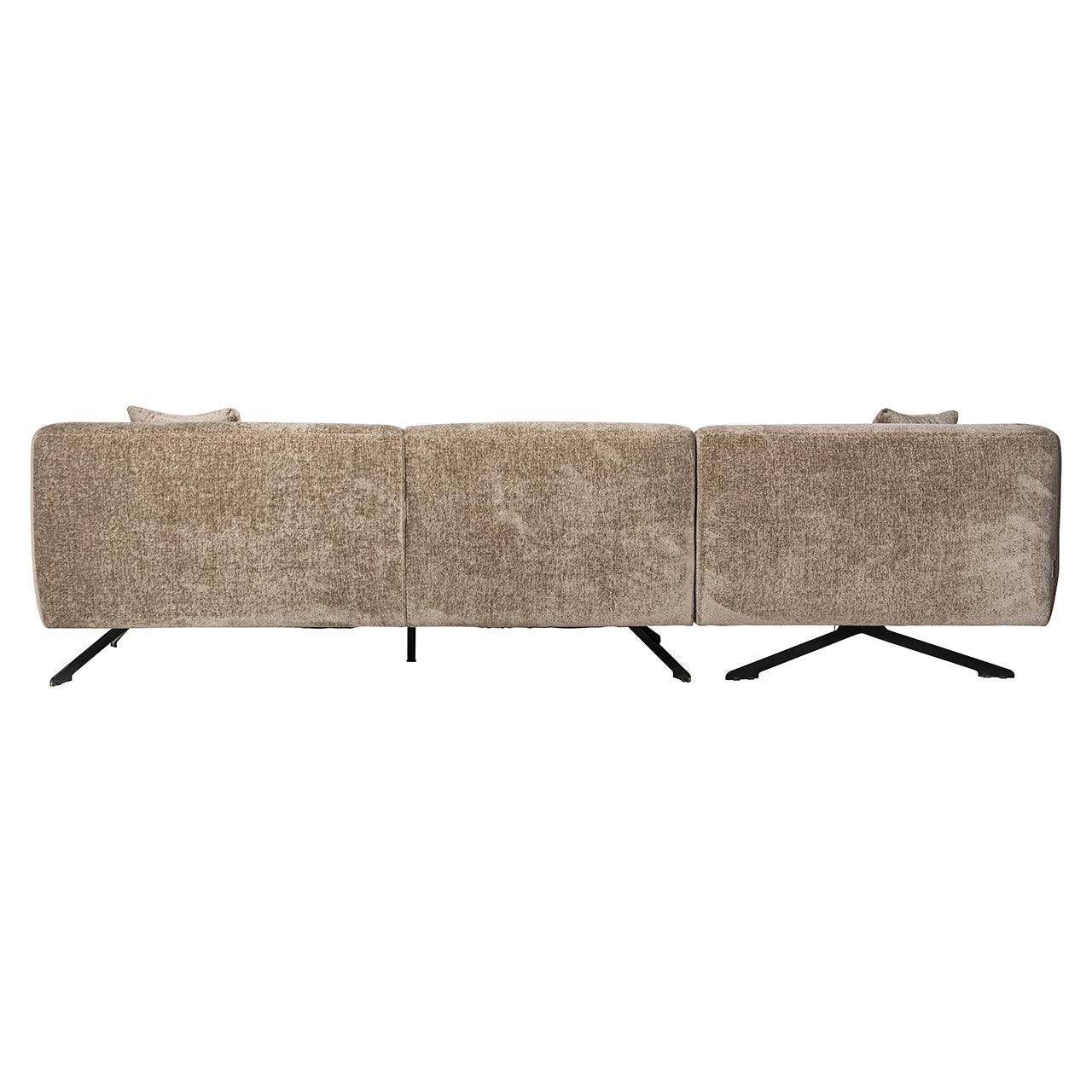 Richmond Interiors Richmond Interiors Ecksofa Donovan 3 Sitzer mit Lounge links | Chenille Taupe Codeso Living