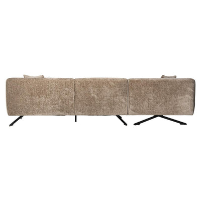 Richmond Interiors Richmond Interiors Ecksofa Donovan 3 Sitzer mit Lounge links | Chenille Taupe Codeso Living