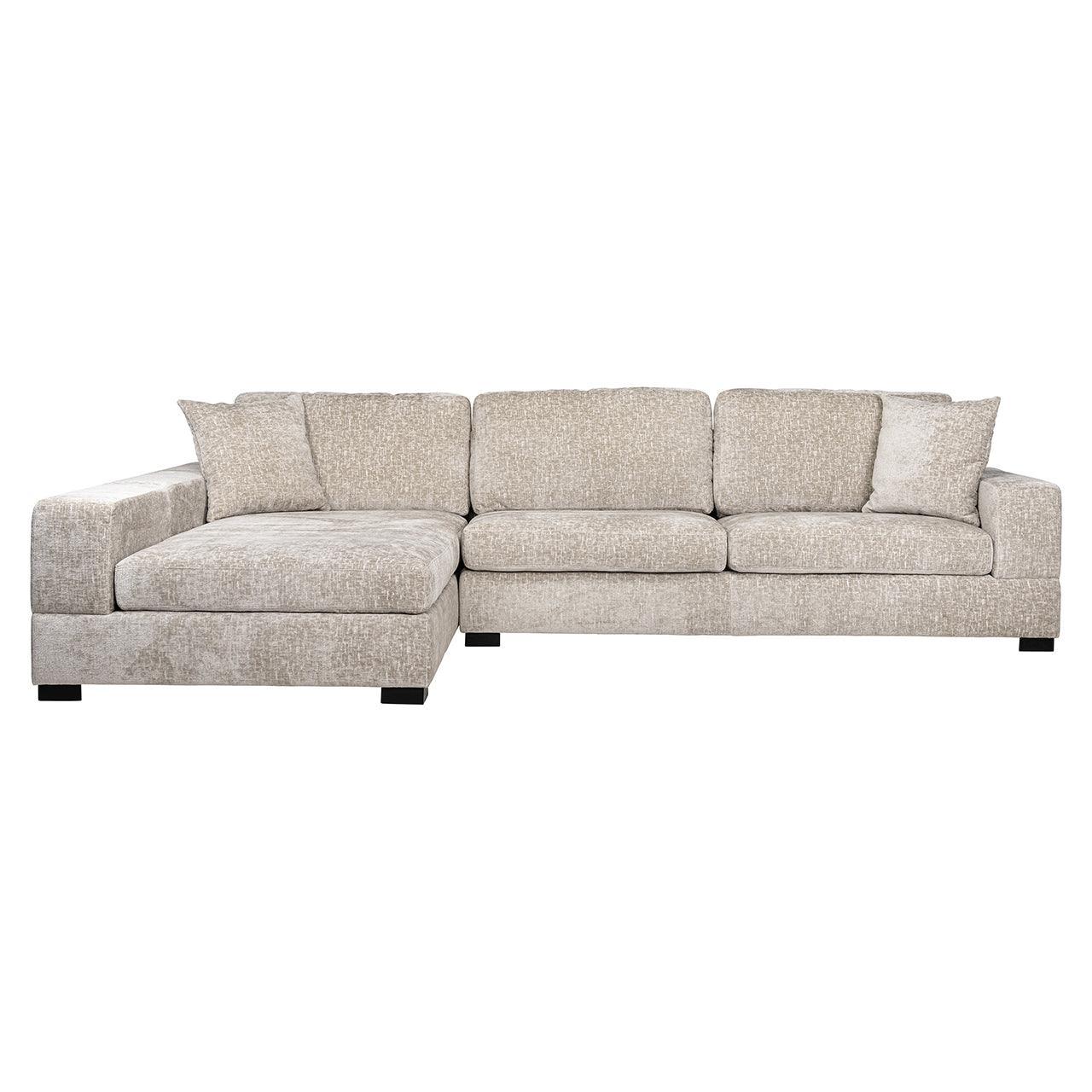 Richmond Interiors Ecksofa Pasha 3 Sitzer mit Lounge Links | pearl