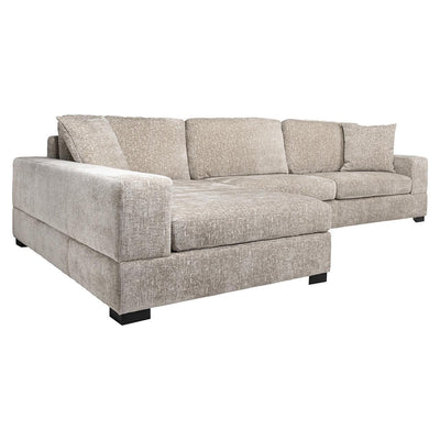 Richmond Interiors Ecksofa Pasha 3 Sitzer mit Lounge Links | pearl