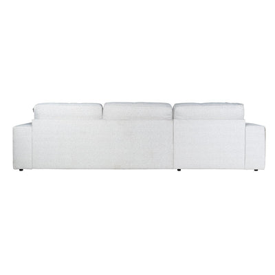 Richmond Interiors Richmond Interiors Ecksofa Santos 2,5 Sitzer mit Lounge links | Bouclé Weiß Codeso Living