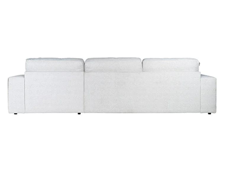 Richmond Interiors Richmond Interiors Ecksofa Santos 2,5 Sitzer mit Lounge rechts | Bouclé Weiß Codeso Living