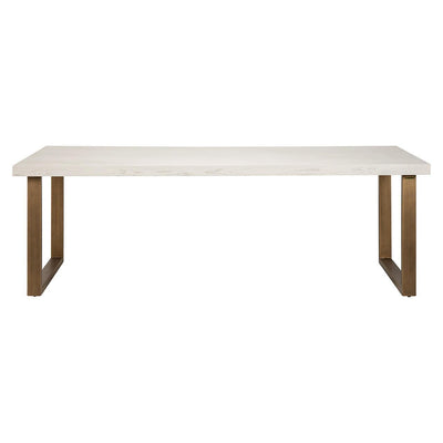 Richmond Interiors Esstisch Whitebone Brass | 235x100 cm