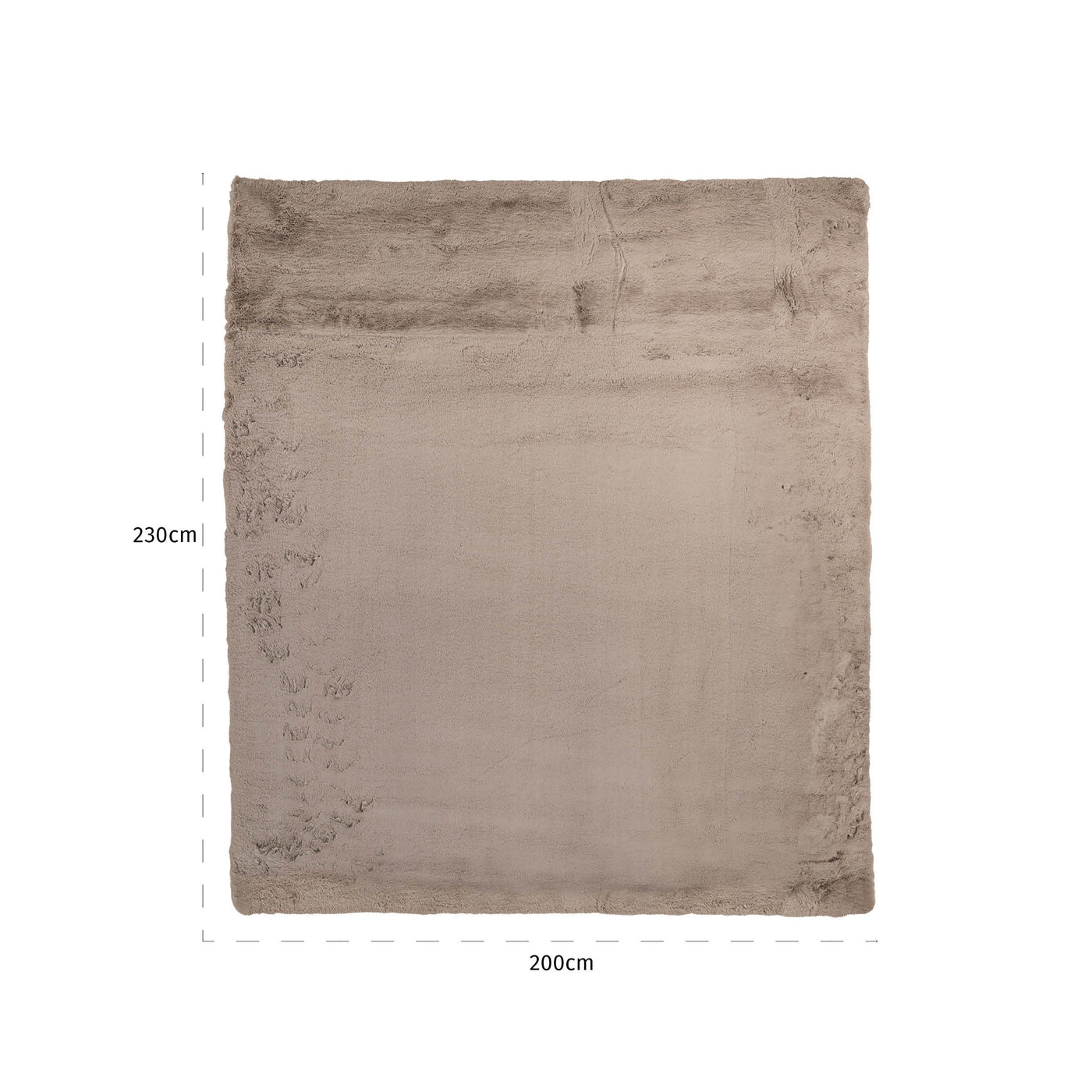 Richmond Interiors Furry Teppich Saifo beige | 200x230 cm