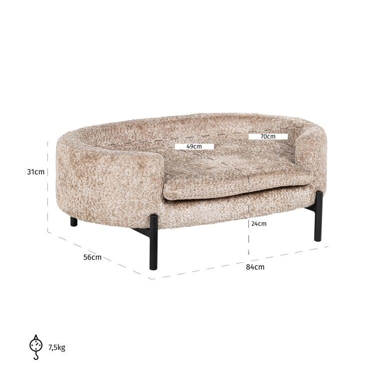 Richmond Interiors Richmond Interiors Hundekörbchen Dolly | Sheep 01 nature Codeso Living