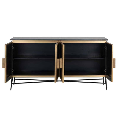 Richmond Interiors Marmor-Sideboard Ironville | 4-türig