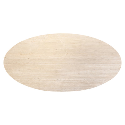 Richmond Interiors Ovaler Travertine Esstisch Avalon | 230x115 cm