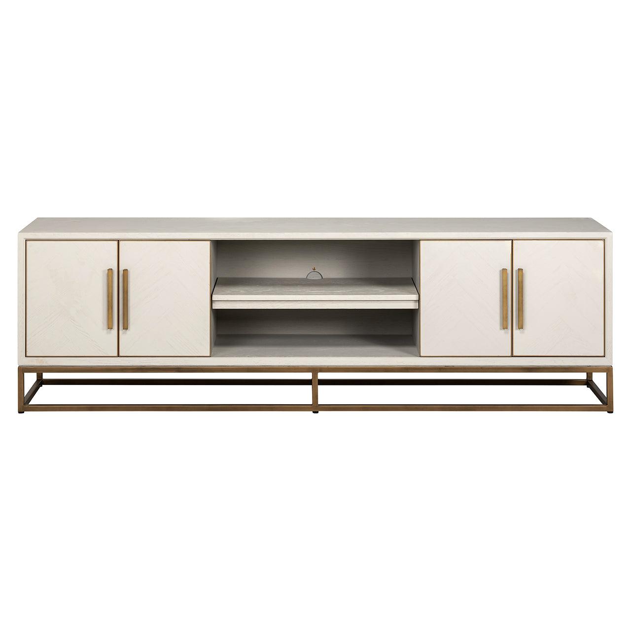 Richmond Interiors Richmond Interiors TV Board Whitebone 4-türig | Brass Codeso Living