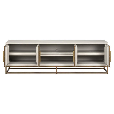 Richmond Interiors Richmond Interiors TV Board Whitebone 4-türig | Brass Codeso Living