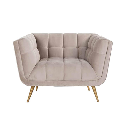 Richmond Samt-Sessel Lola | Khaki Codeso Living