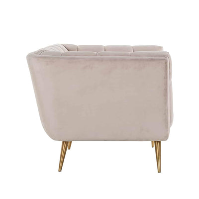 Richmond Samt-Sessel Lola | Khaki Codeso Living