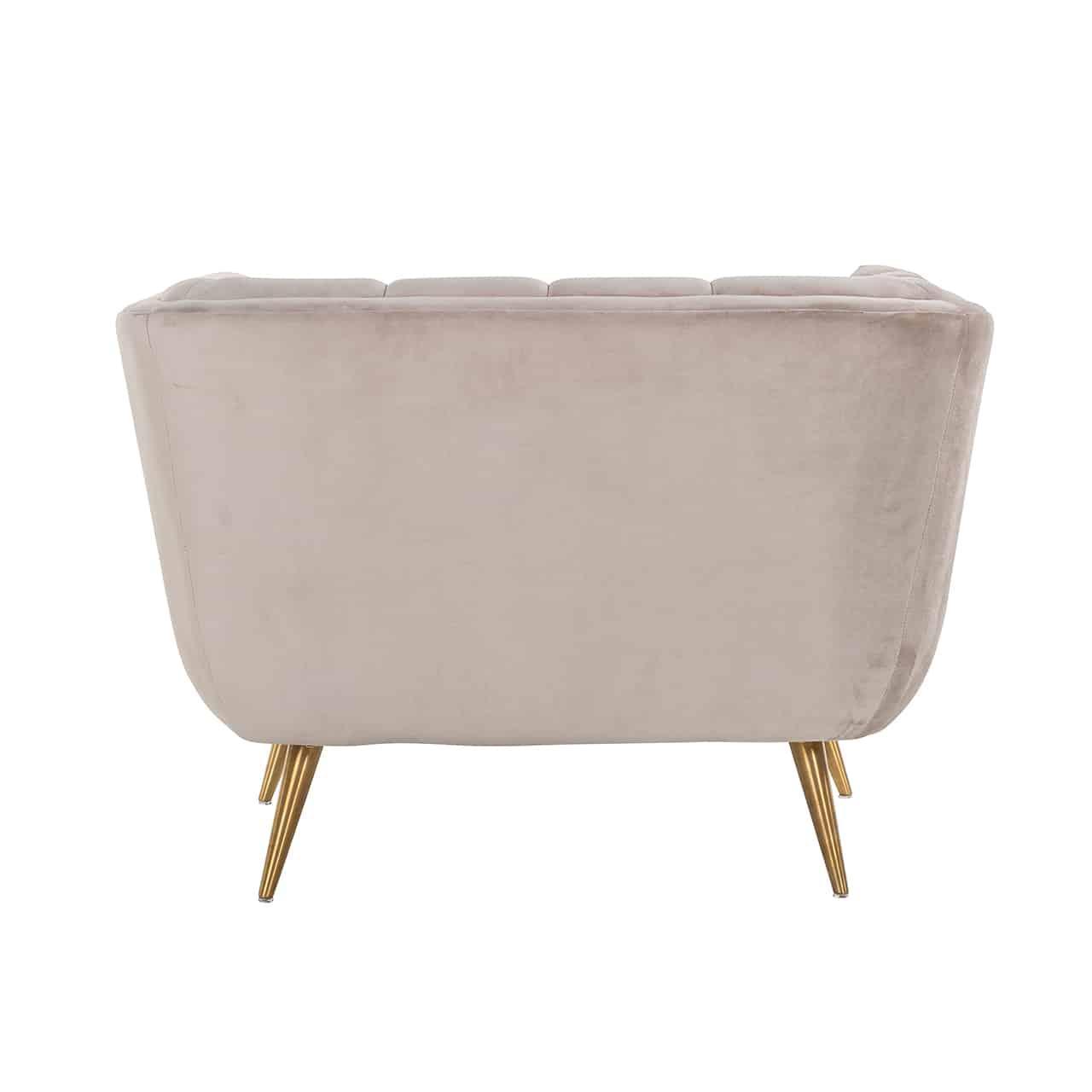 Richmond Samt-Sessel Lola | Khaki Codeso Living