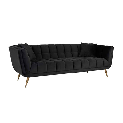 Richmond Interiors Samt-Sofa Huxley | Anthrazit