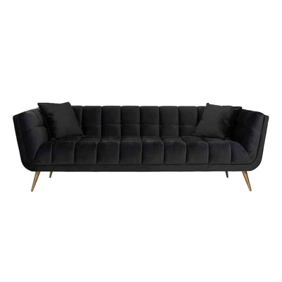 Richmond Interiors Samt-Sofa Huxley | Anthrazit