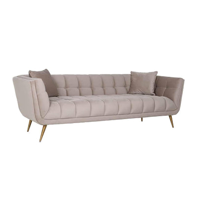 Richmond Interiors Samt-Sofa Huxley | Khaki