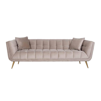 Richmond Interiors Samt-Sofa Huxley | Khaki