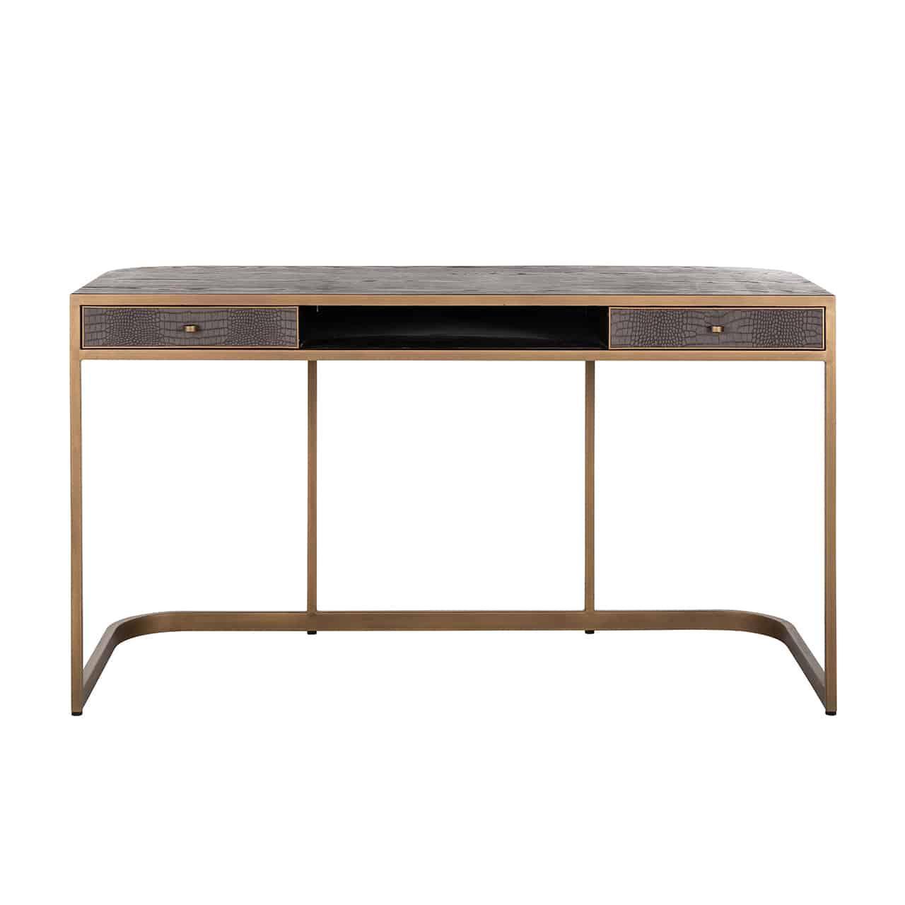 Richmond Interiors Schreibtisch Classio | Gold