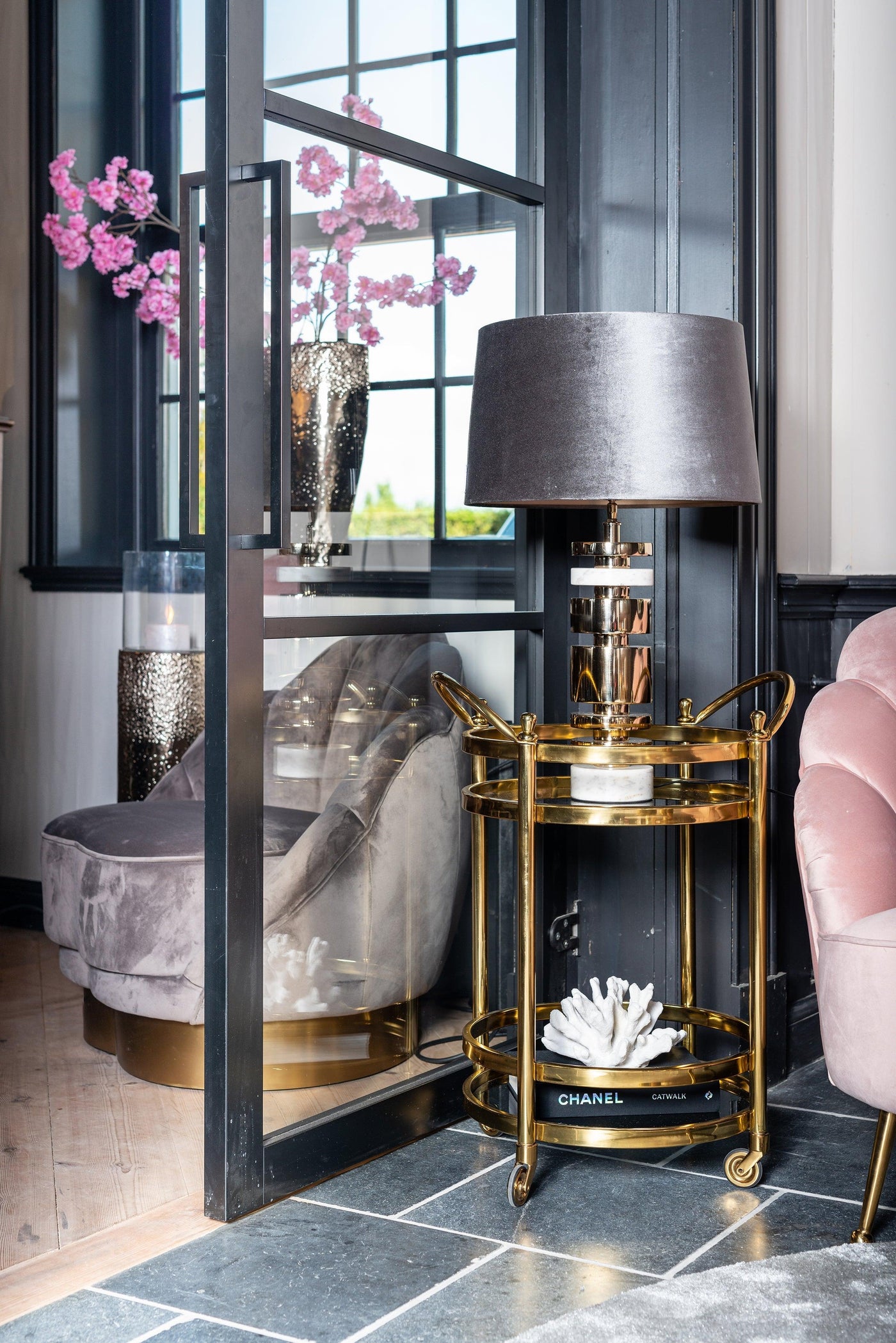 Richmond Interiors Servierwagen Hendricks | Gold