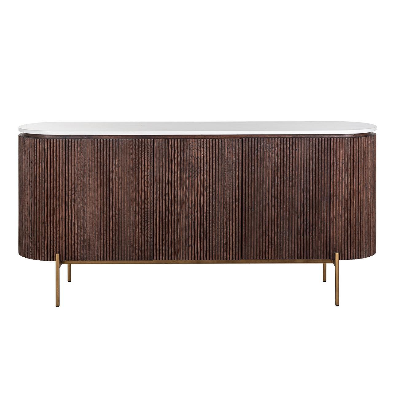 Richmond Interiors Sideboard Barkley 3-türig | Gold