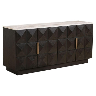 Richmond Interiors Sideboard Claremont 4-türig | Braun