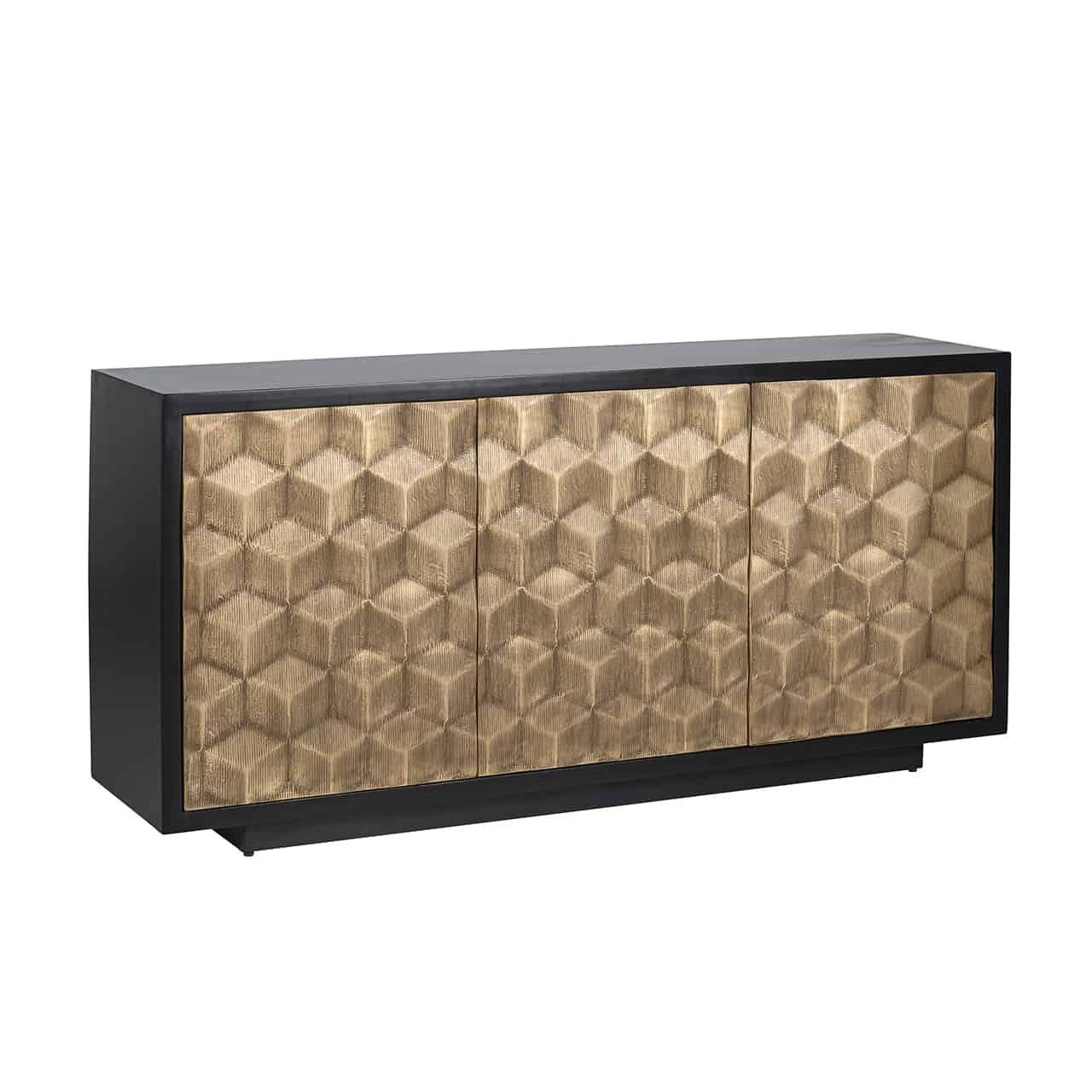 Richmond Sideboard Elinor 3-türig | Schwarz Codeso Living