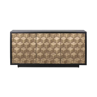 Richmond Interiors Sideboard Esher 3-türig | Schwarz