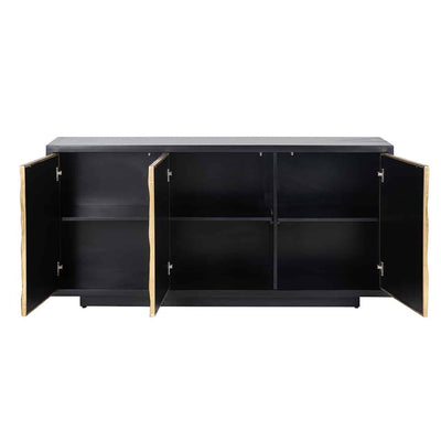 Richmond Interiors Sideboard Esher 3-türig | Schwarz