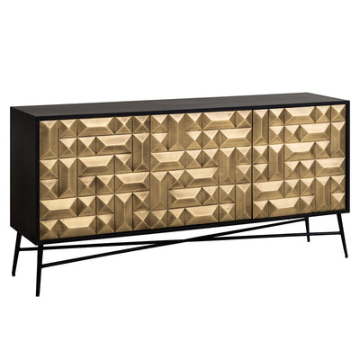 Richmond Interiors Sideboard Tetro | Gold