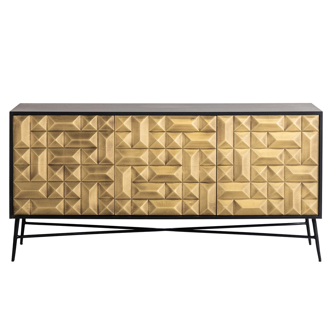 Richmond Interiors Sideboard Tetro | Gold