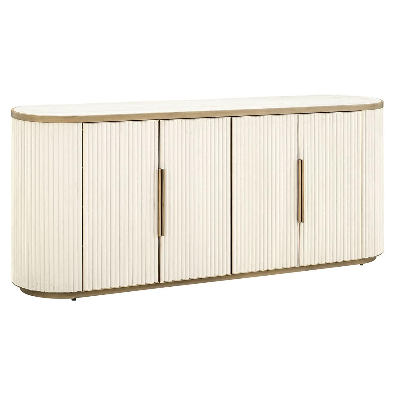 Richmond Interiors Sideboard Tivoli 4-türig | Weiß