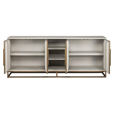 Richmond Interiors Sideboard Whitebone 4-türig | Brass