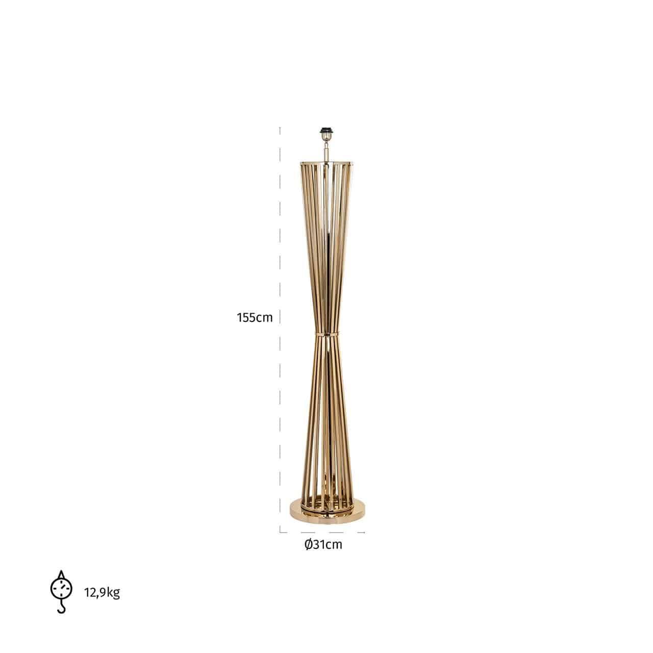 Richmond Stehlampe Silva | Gold Codeso Living