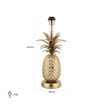 Richmond Interiors Tischlampe Collada Ananas | Gold