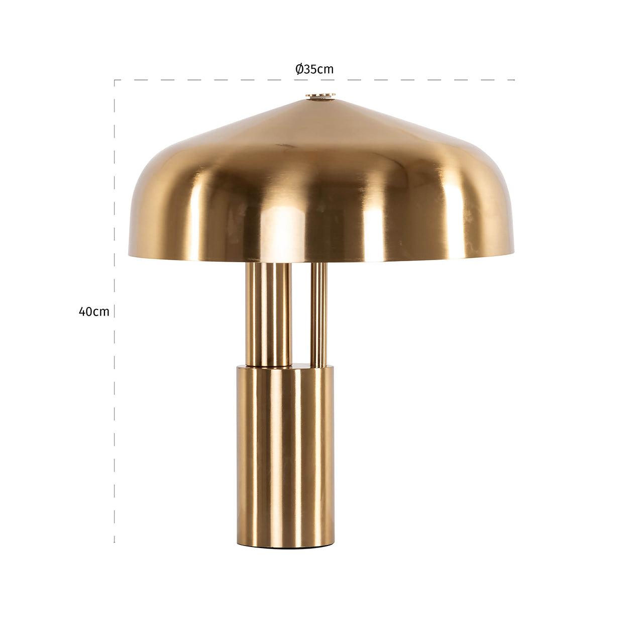 Richmond Interiors Tischlampe Linzy | Brushed Gold