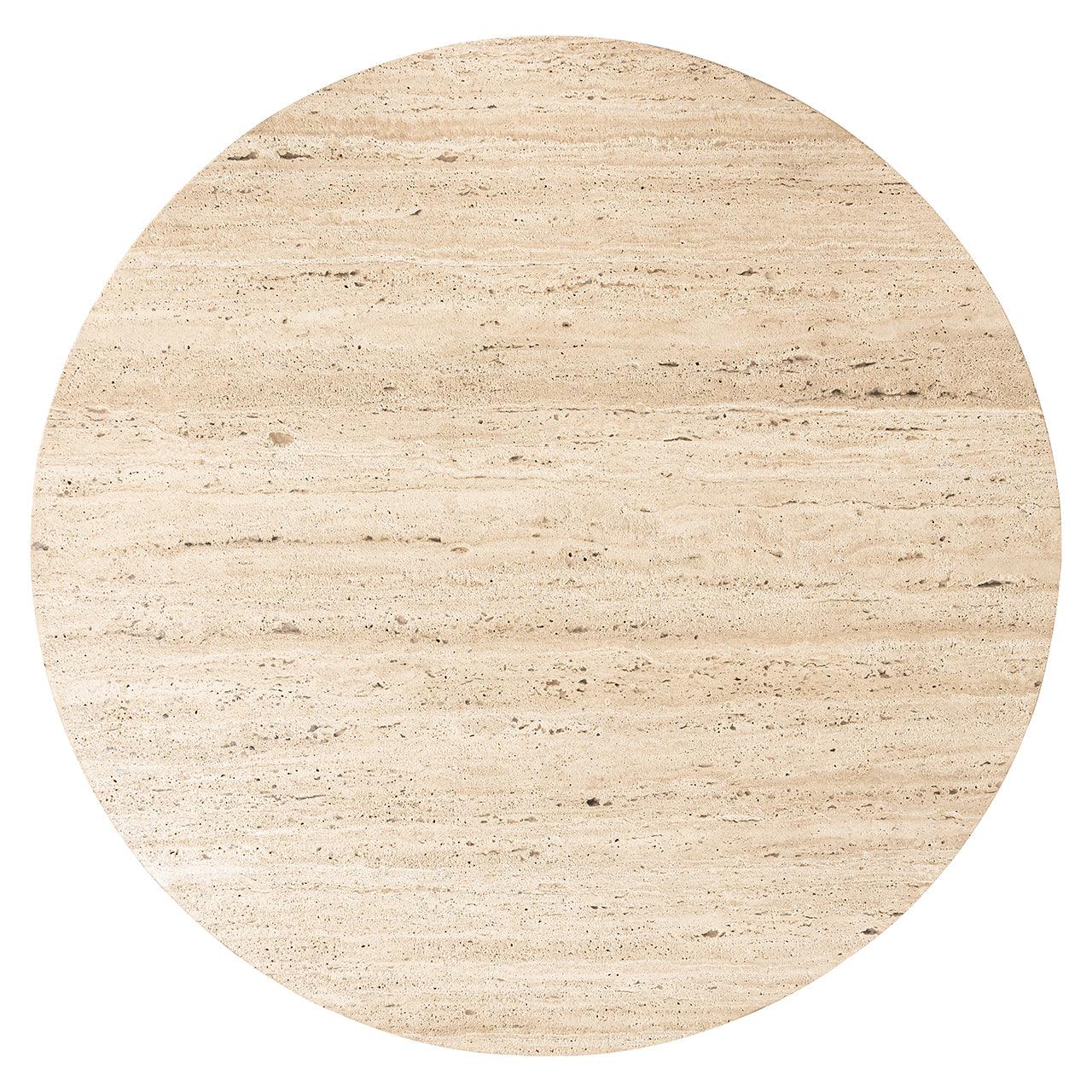 Richmond Interiors Travertine Couchtisch Hampton | ø 90 cm