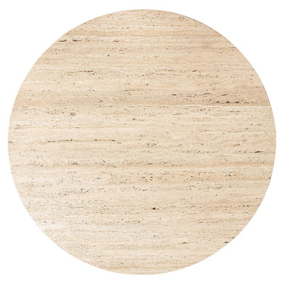 Richmond Interiors Travertine Couchtisch Hampton | ø 90 cm