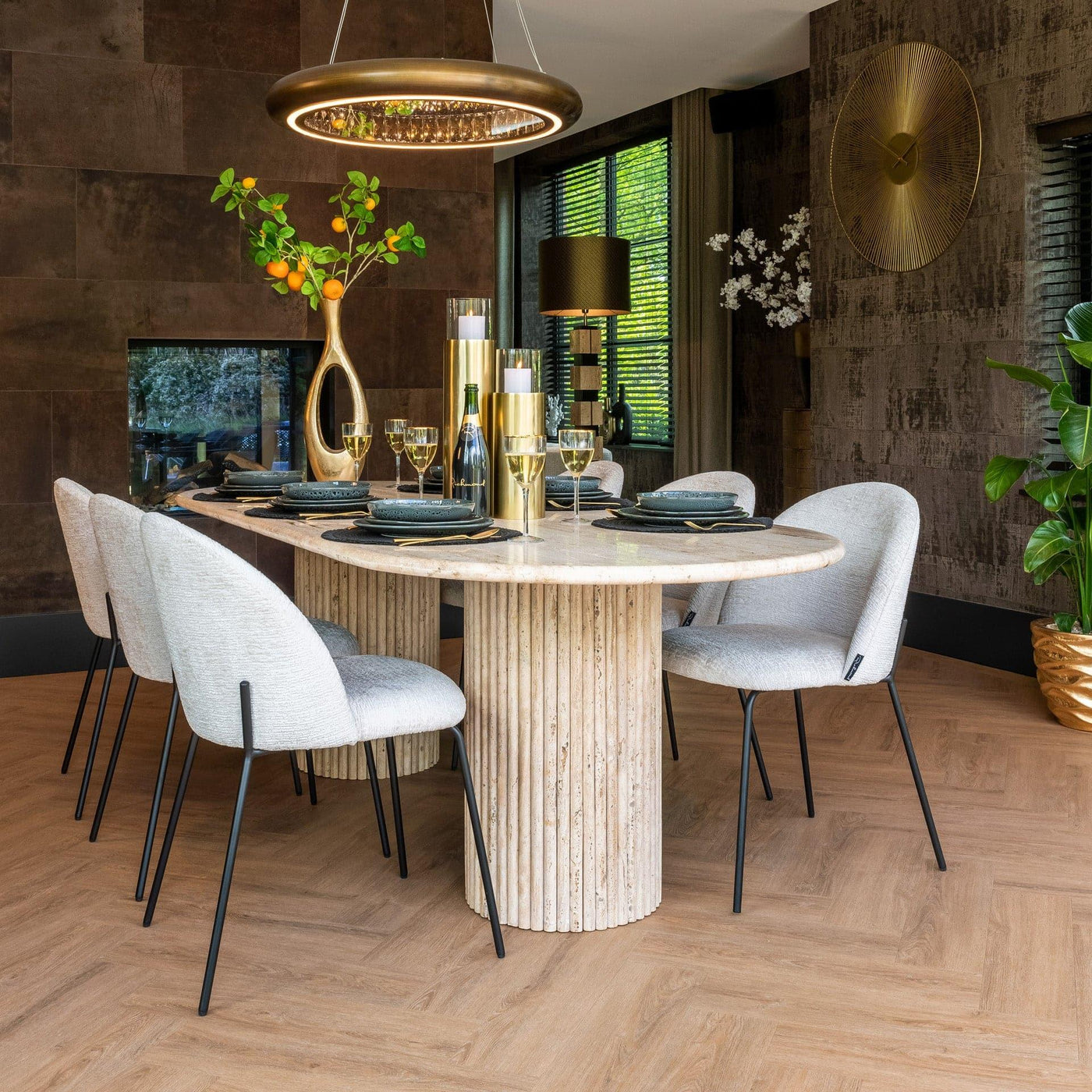 Richmond Interiors Travertine Esstisch La Cantera | 240x110 cm