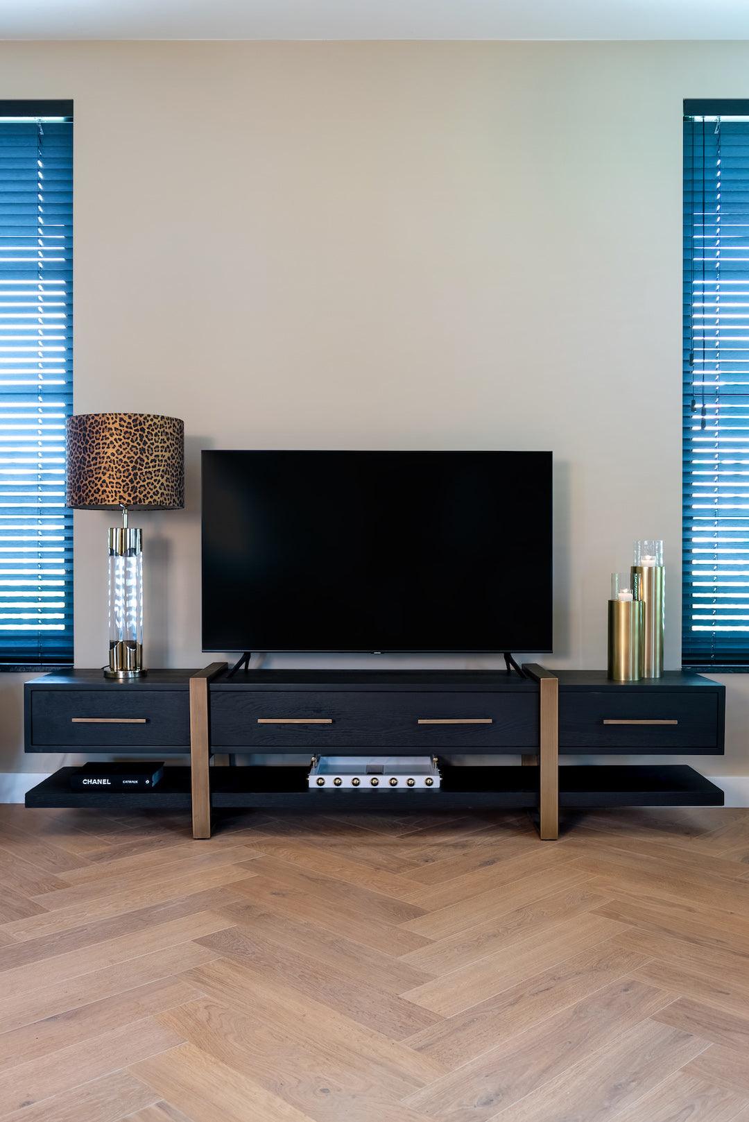 Richmond Interiors Richmond Interiors TV Lowboard Cambon mit 3 Schubladen | 240x45 cm Codeso Living