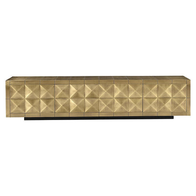 Richmond Interiors TV Lowboard Collada 4-türig | Brushed Gold