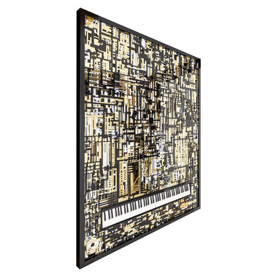 Richmond Interiors Wall art Piano mit echter Klaviermusik | 188x158 cm