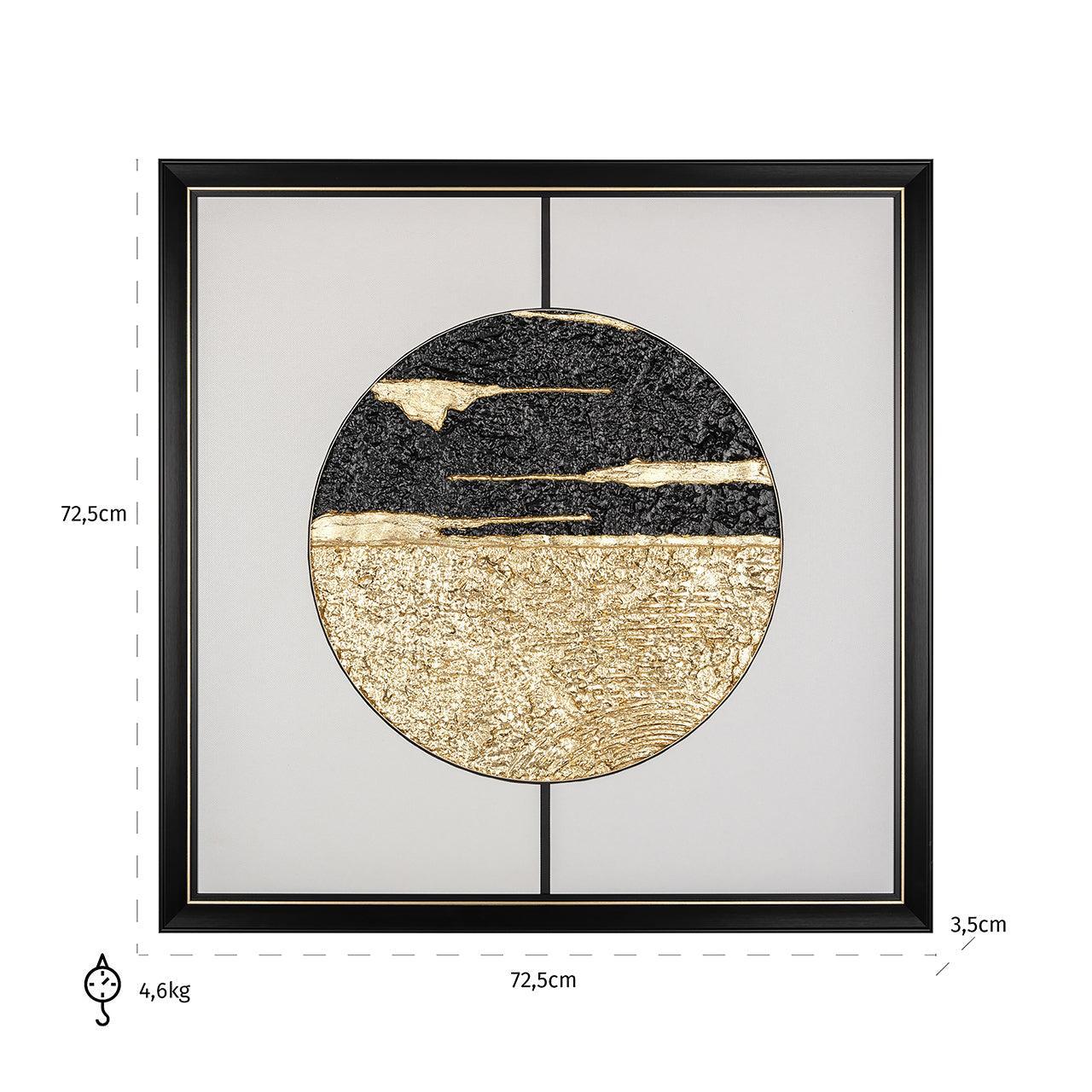 Richmond Interiors Wandbild Wall Art Moon | 73x73 cm