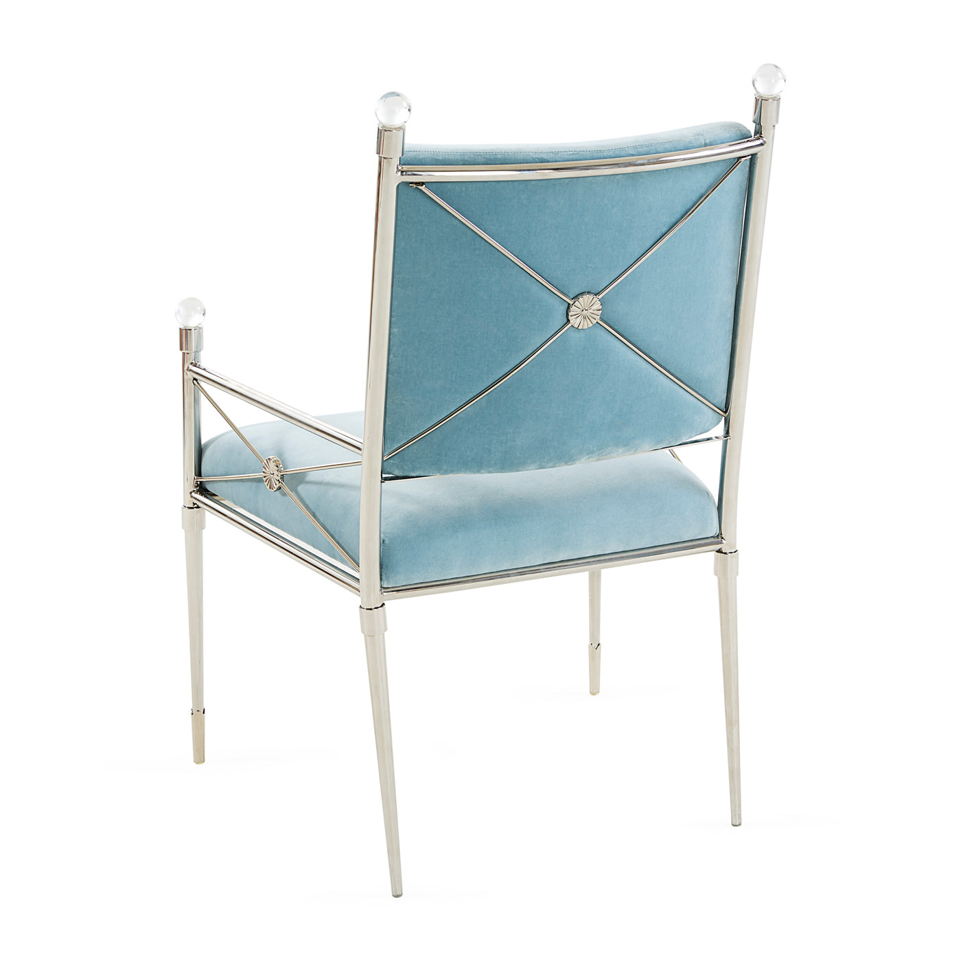 Jonathan Adler Samt-Esszimmerstuhl Rider | Rialto Sky