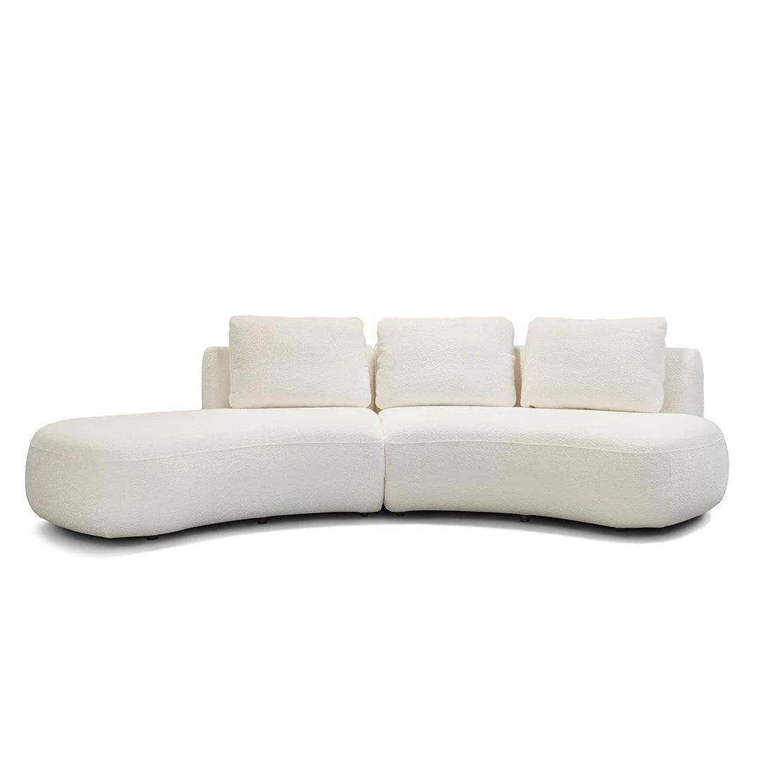 Codeso Living Rundes Sofa Sofia in Stoff Bouclé Piumino Codeso Living