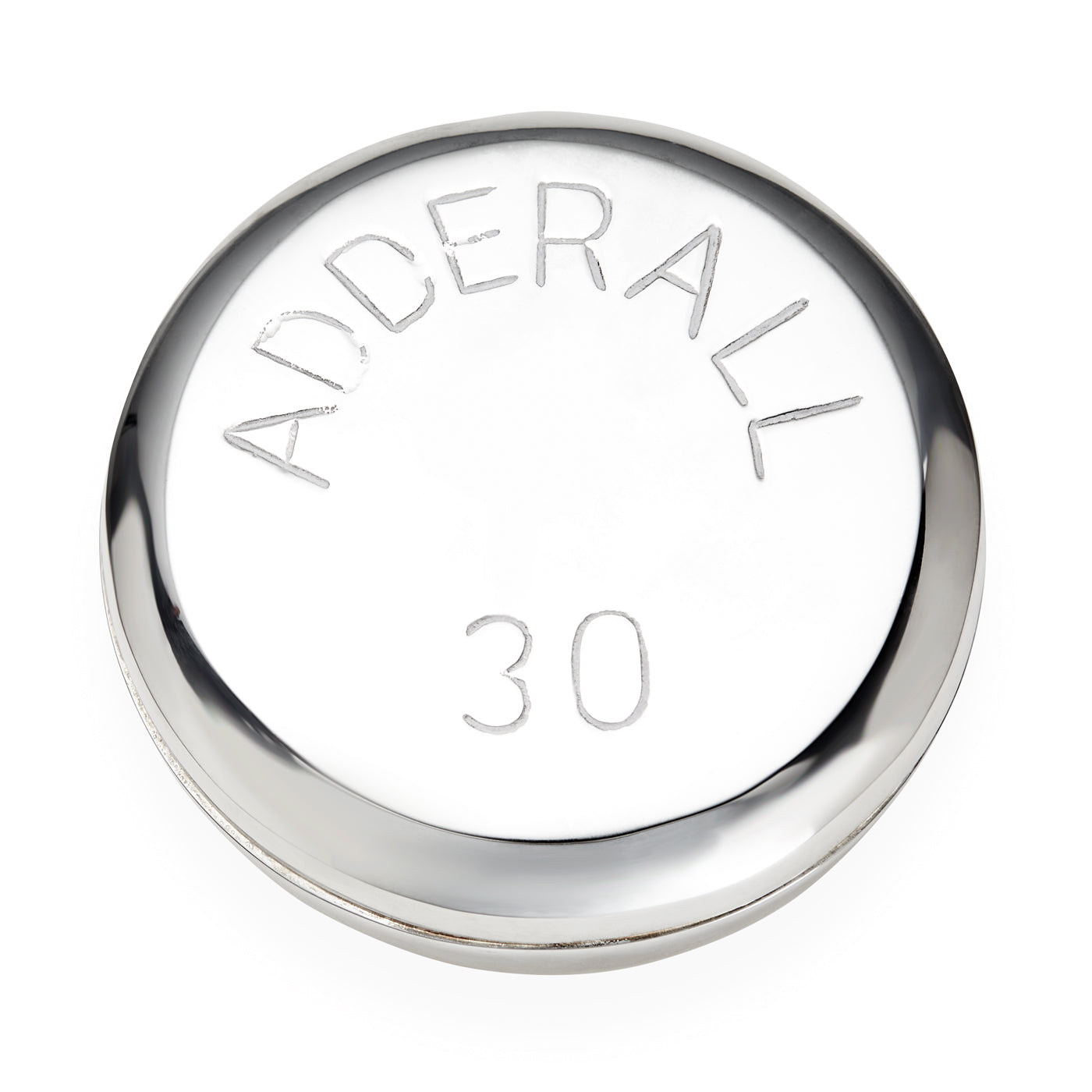 Jonathan Adler Adderall Pillendose aus massivem Messing | Silber