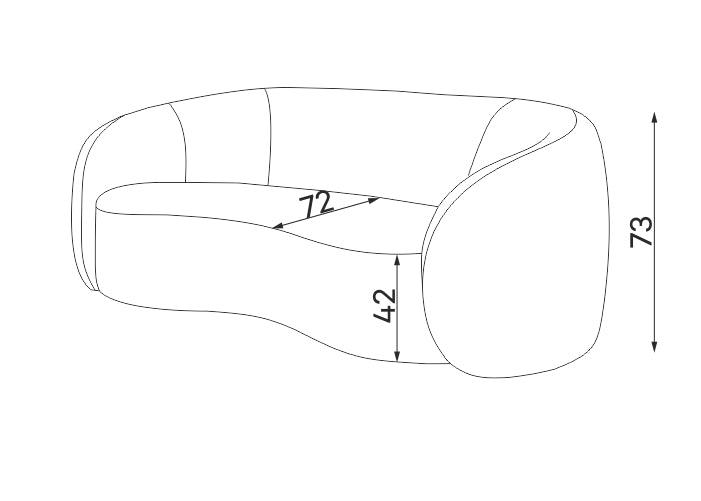 Codeso Living Sofa Charlotte (3-Sitzer) Codeso Living