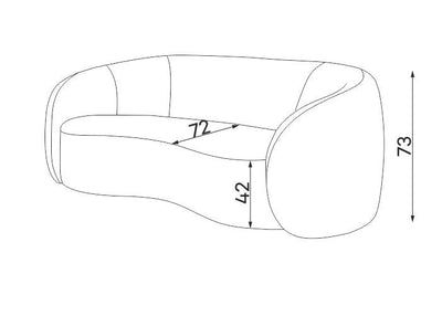 Codeso Living Sofa Charlotte (3-Sitzer) Codeso Living