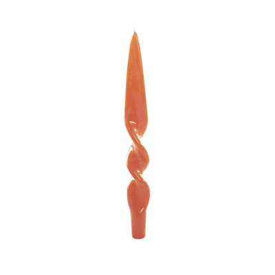 Twisted Kerze in Orange | 28 cm