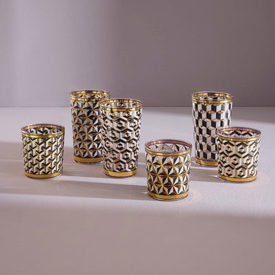 Jonathan Adler 4er Set Highball Gläser Versailles