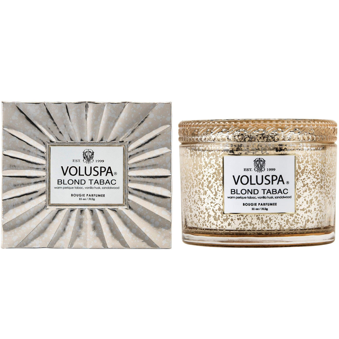 Voluspa 2-Docht Duftkerze Blond Tabac Vermeil Collection | Corta Maison Candle